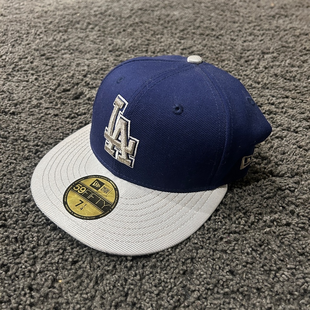 New Era Blue and White LA Cap